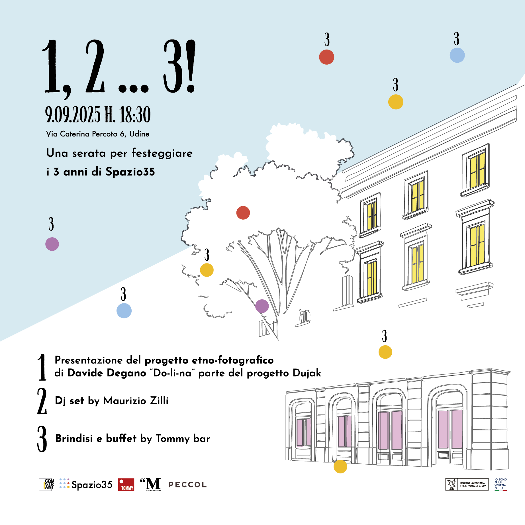 Compleanno spazio25 flyer